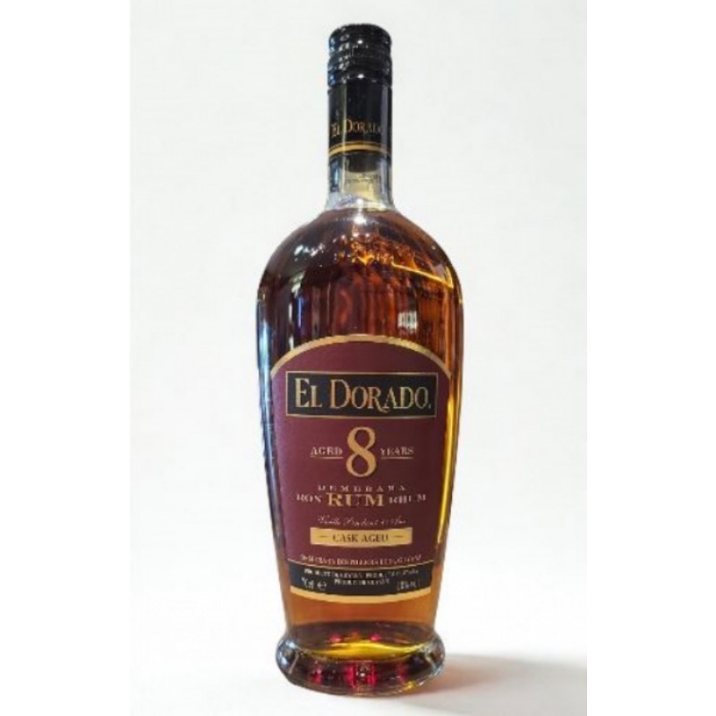 RHUM EL DORADO 8 ANS 70CL RHUM EL DORADO 8 ANS 70CL